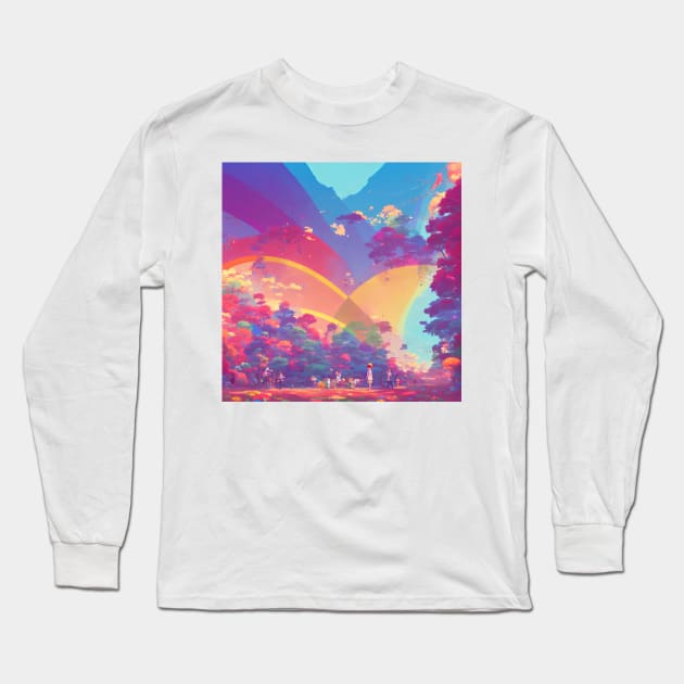 World of Colors Long Sleeve T-Shirt by Artieries1